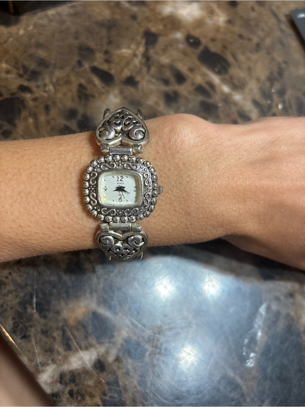 Vintage Geneva Elite Heart Watch Boho Style Working
